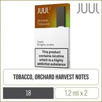 JUUL 2 Autumn Tobacco Pods 18mg – Buy JUUL2 Pods Online in India